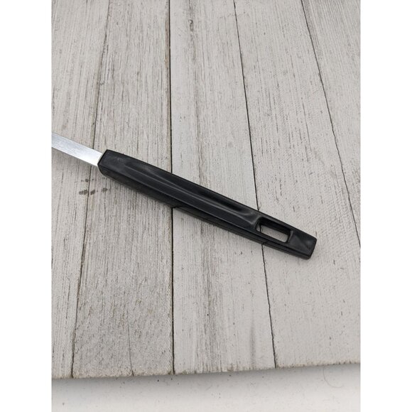 Vintage Heuck Meat Utility Fork Black Handle 11 1/2" Chrome - Picture 6 of 8